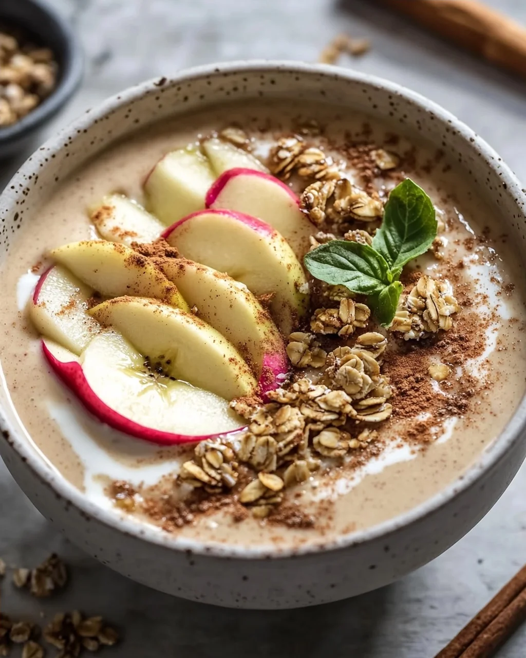 Apfel-Zimt Smoothie Bowl: Dein würzig-süßer Energie-Kick!