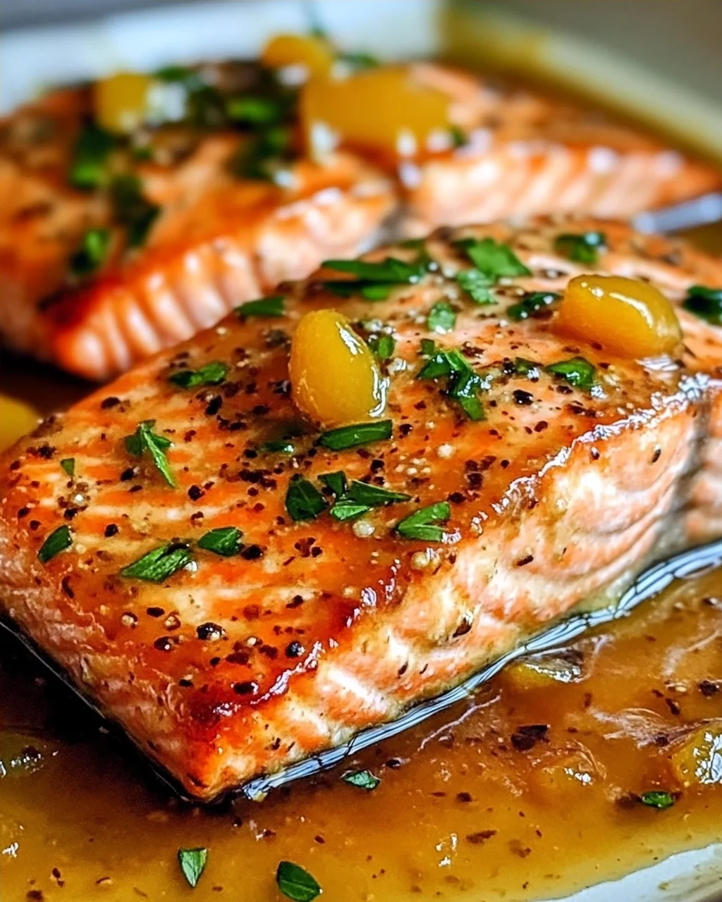 Aprikosen-Dijon-Glasierte Lachs für schnelle Abende