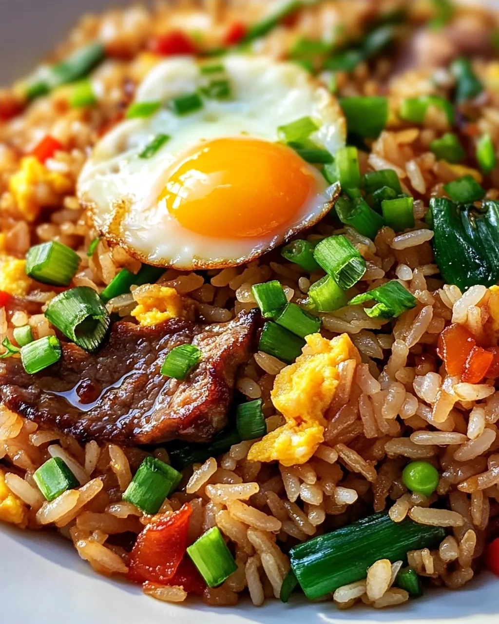 Bestes Teriyaki Fried Rice Rezept mit Ei & Frühlingszwiebeln