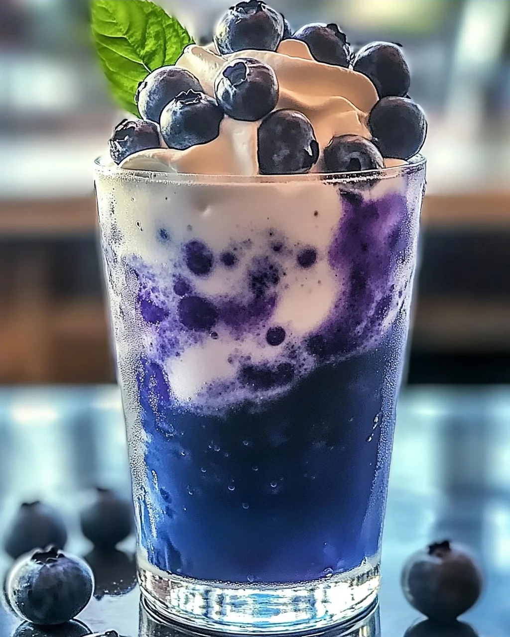 Blaubeer Italienische Limonade für heiße Tage