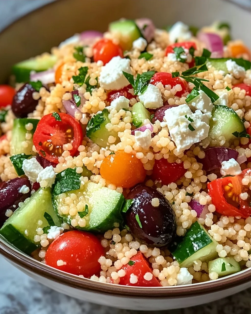 Couscous-Salat mit Feta
