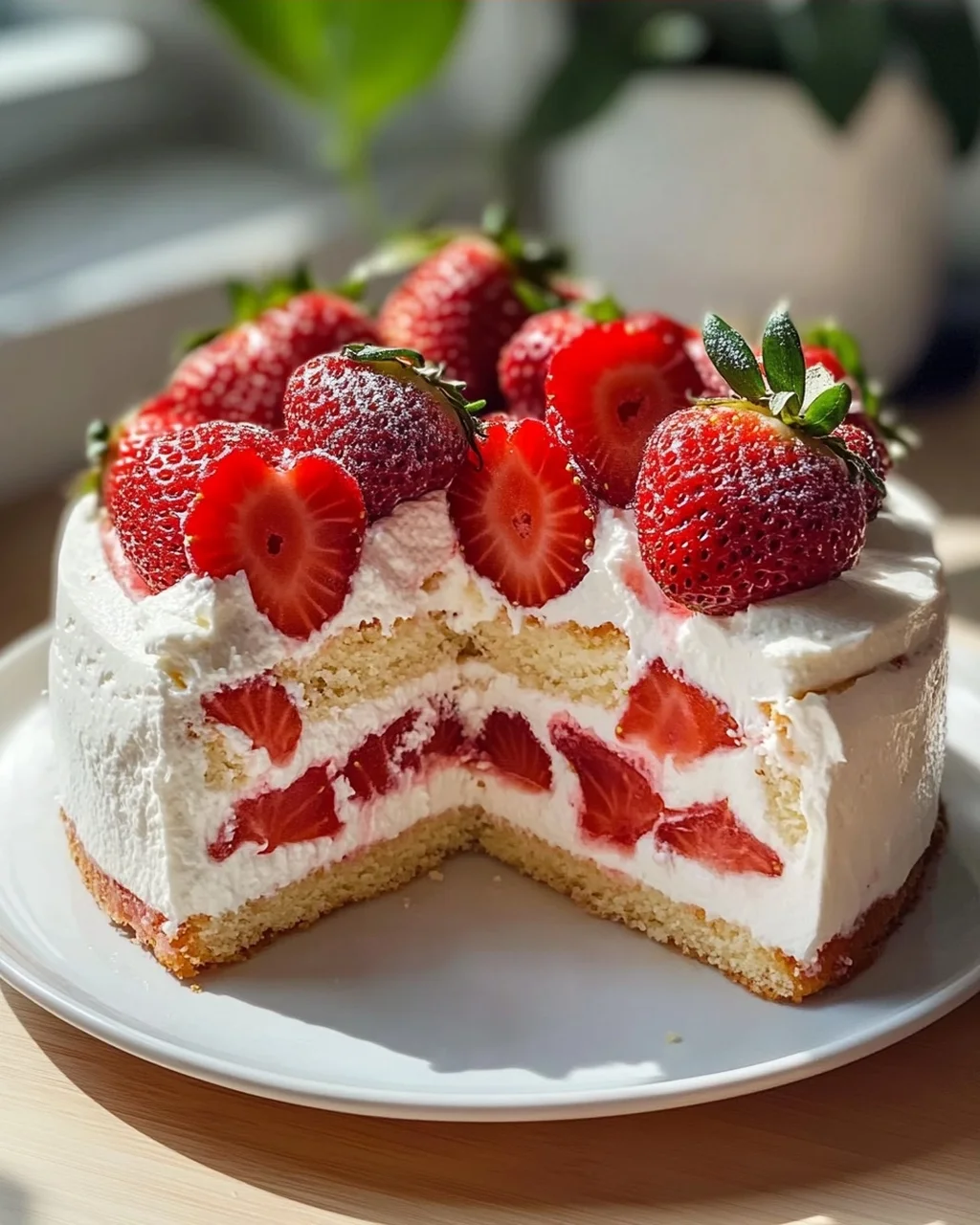 Erdbeertorte ohne Gelatine