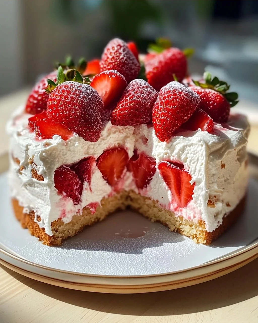 Erdbeertorte ohne Gelatine