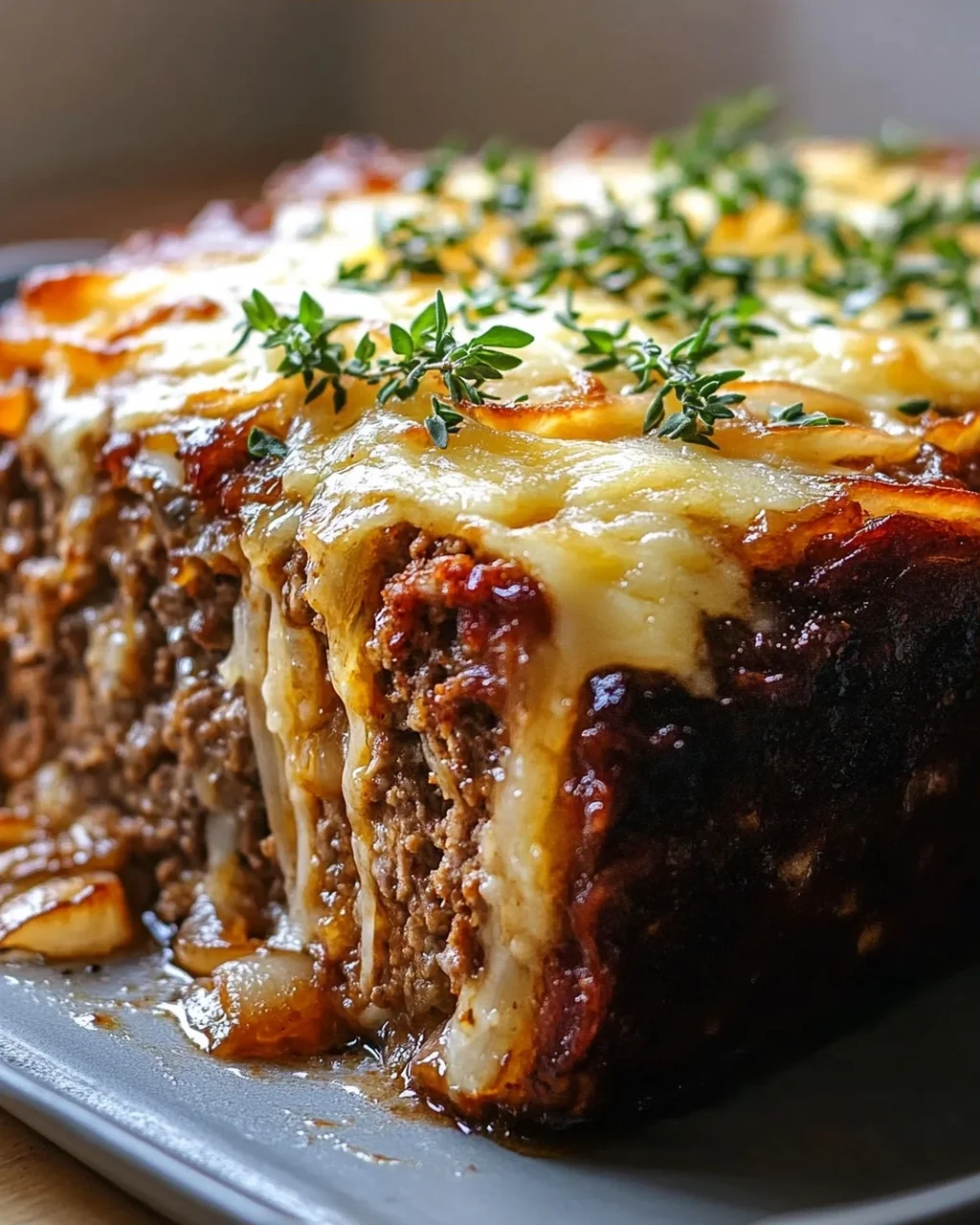 Französischer Zwiebel Hackbraten: So lecker, einfach & genial!