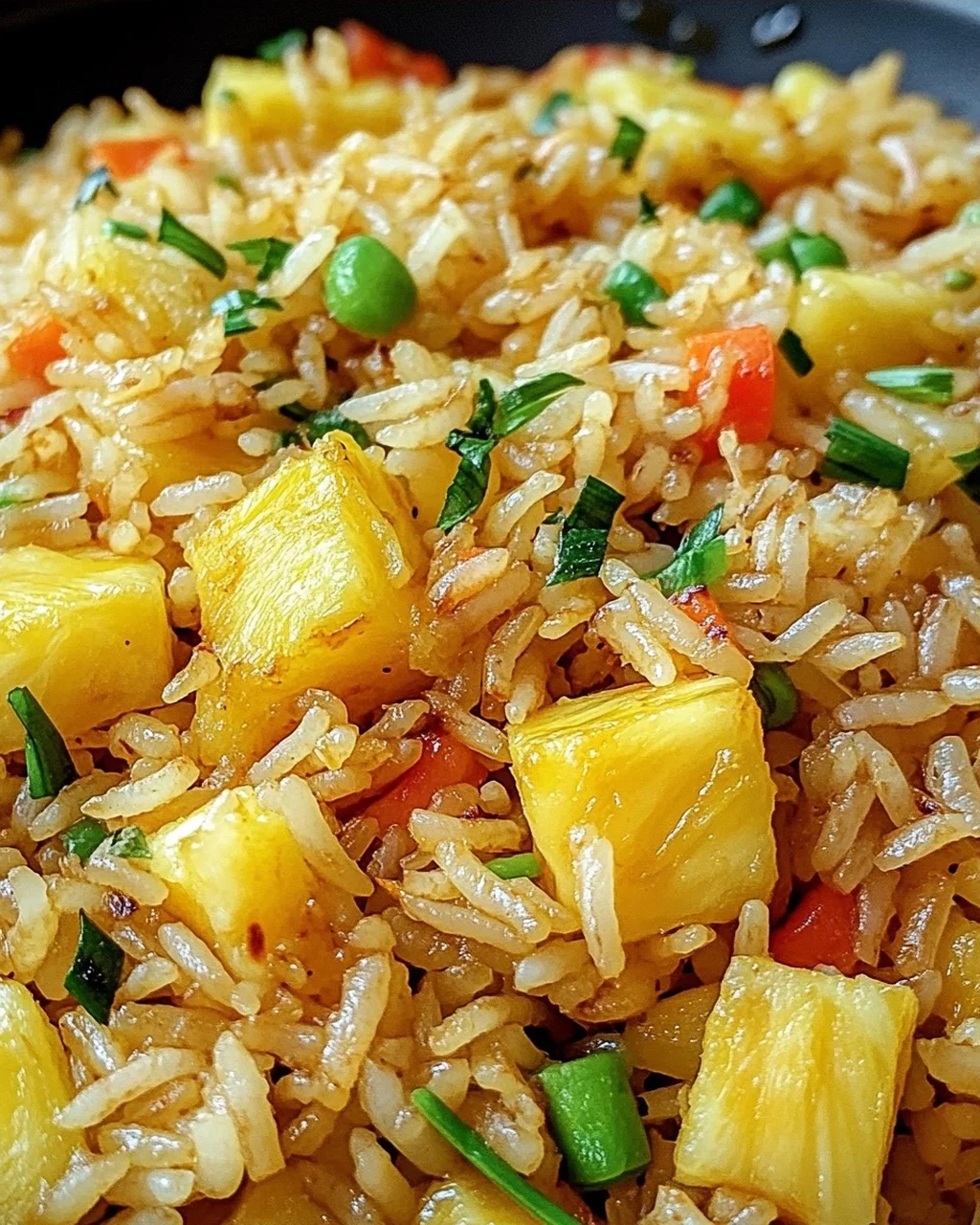 Gebratener Reis mit Ananas