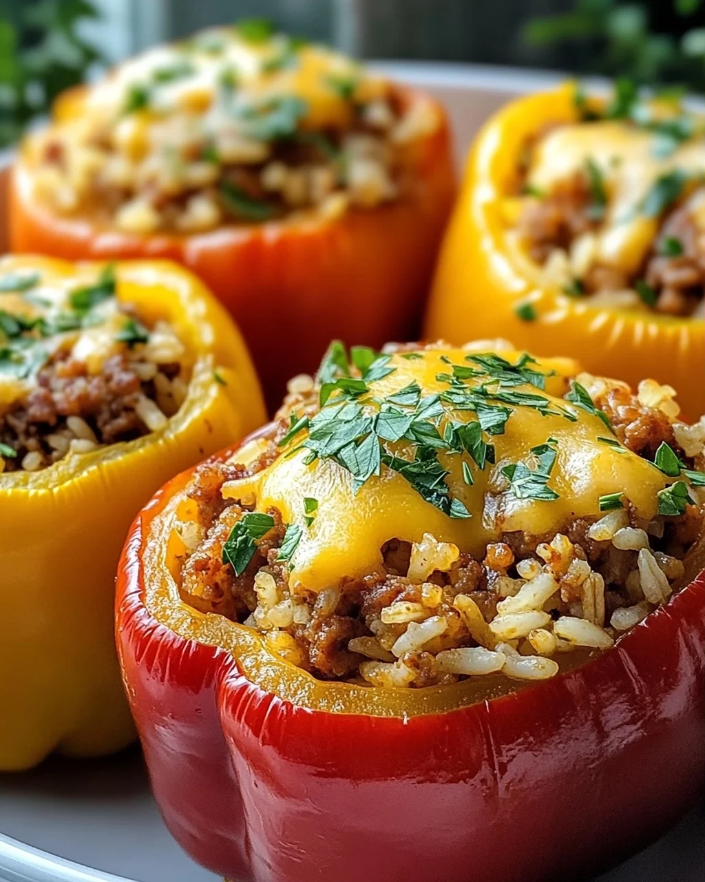 Gefüllte Paprika mit Wurst & Reis – Herzhaft & Lecker!