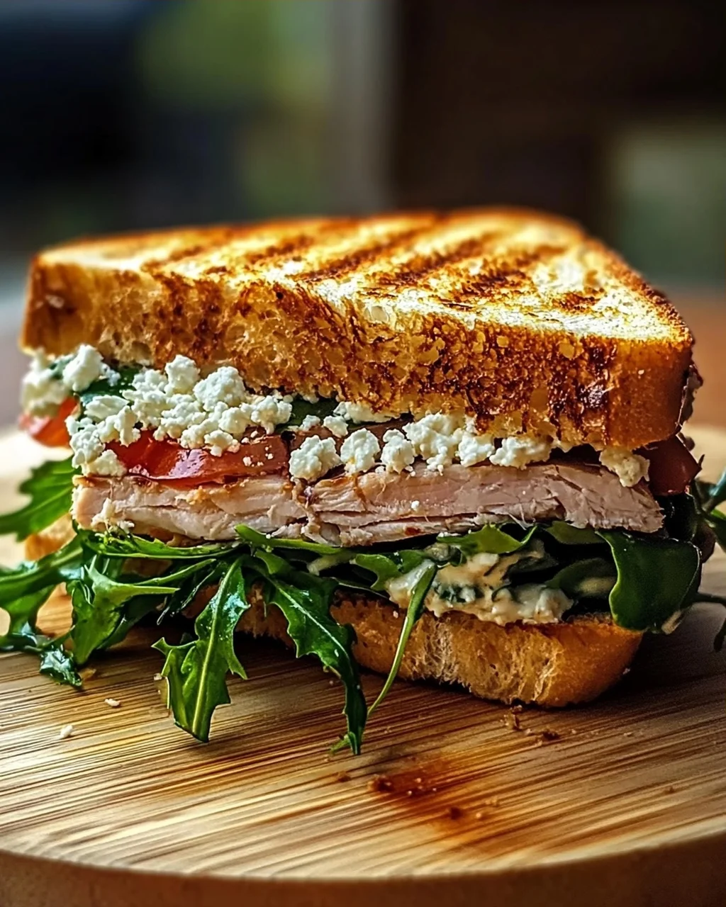 Gegrilltes Thunfisch-Sandwich mit Feta