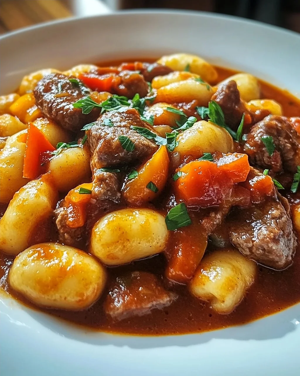 Gnocchi-Gulasch