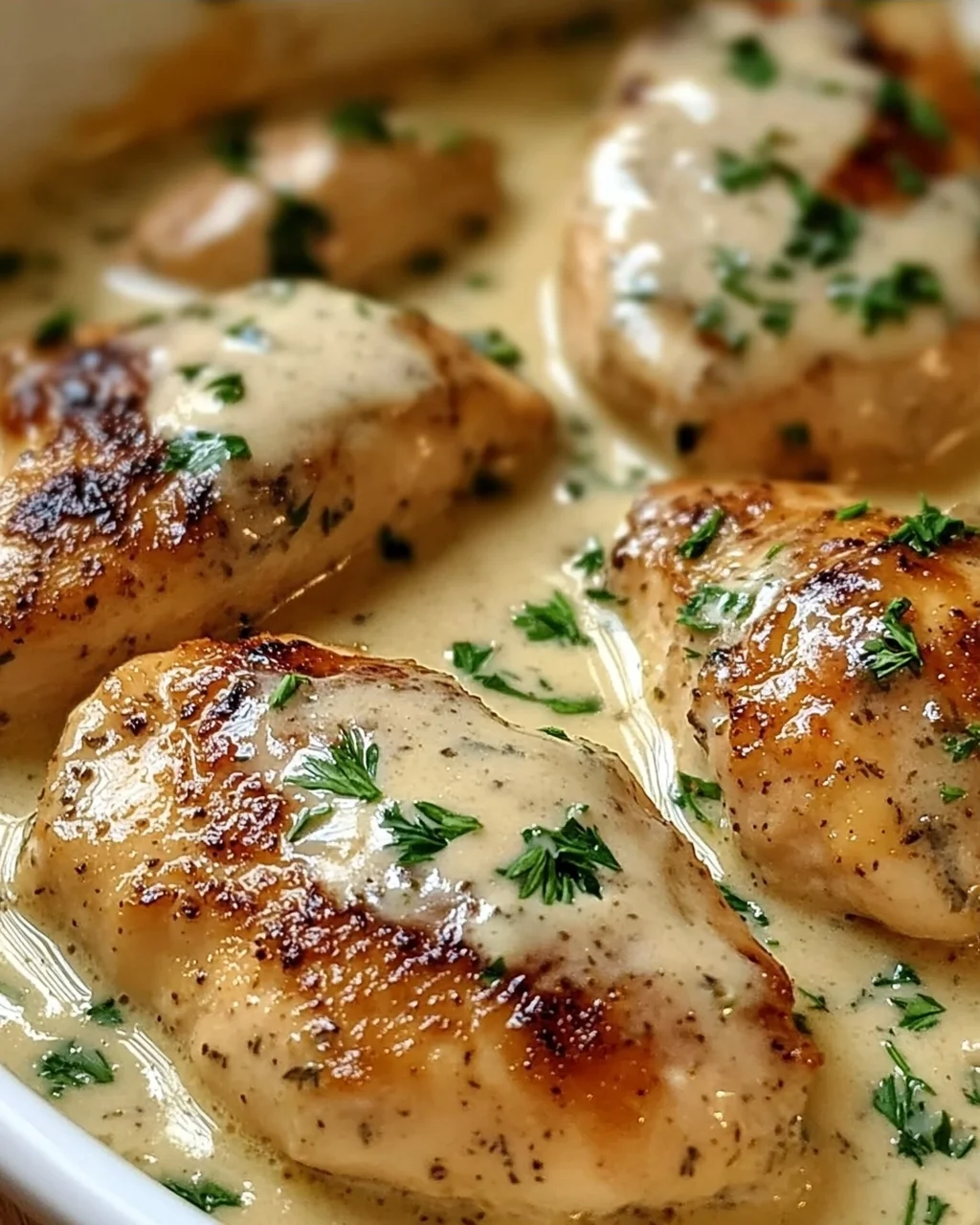 Hähnchen in Frischkäsesauce