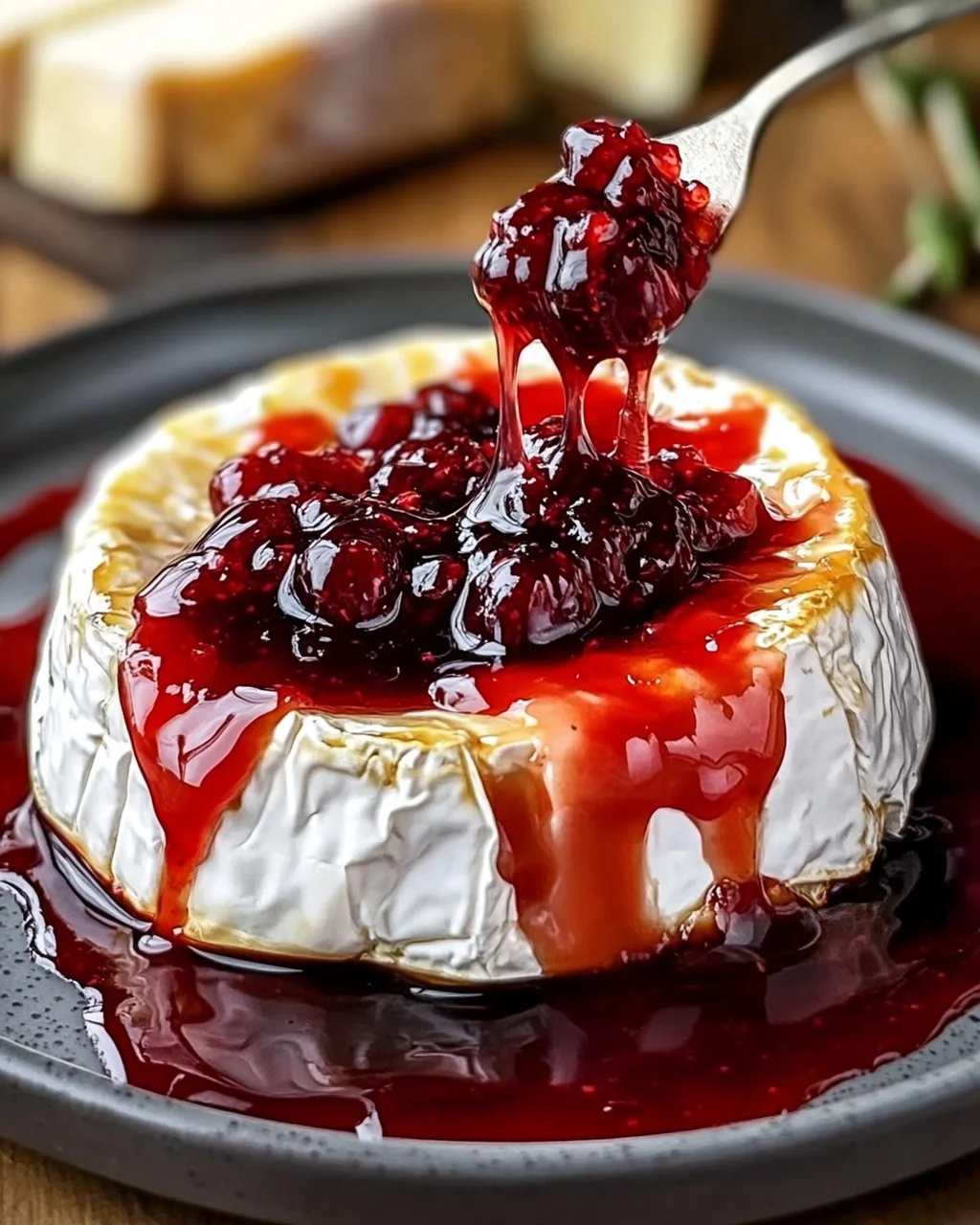 Halloween Bloody Baked Brie