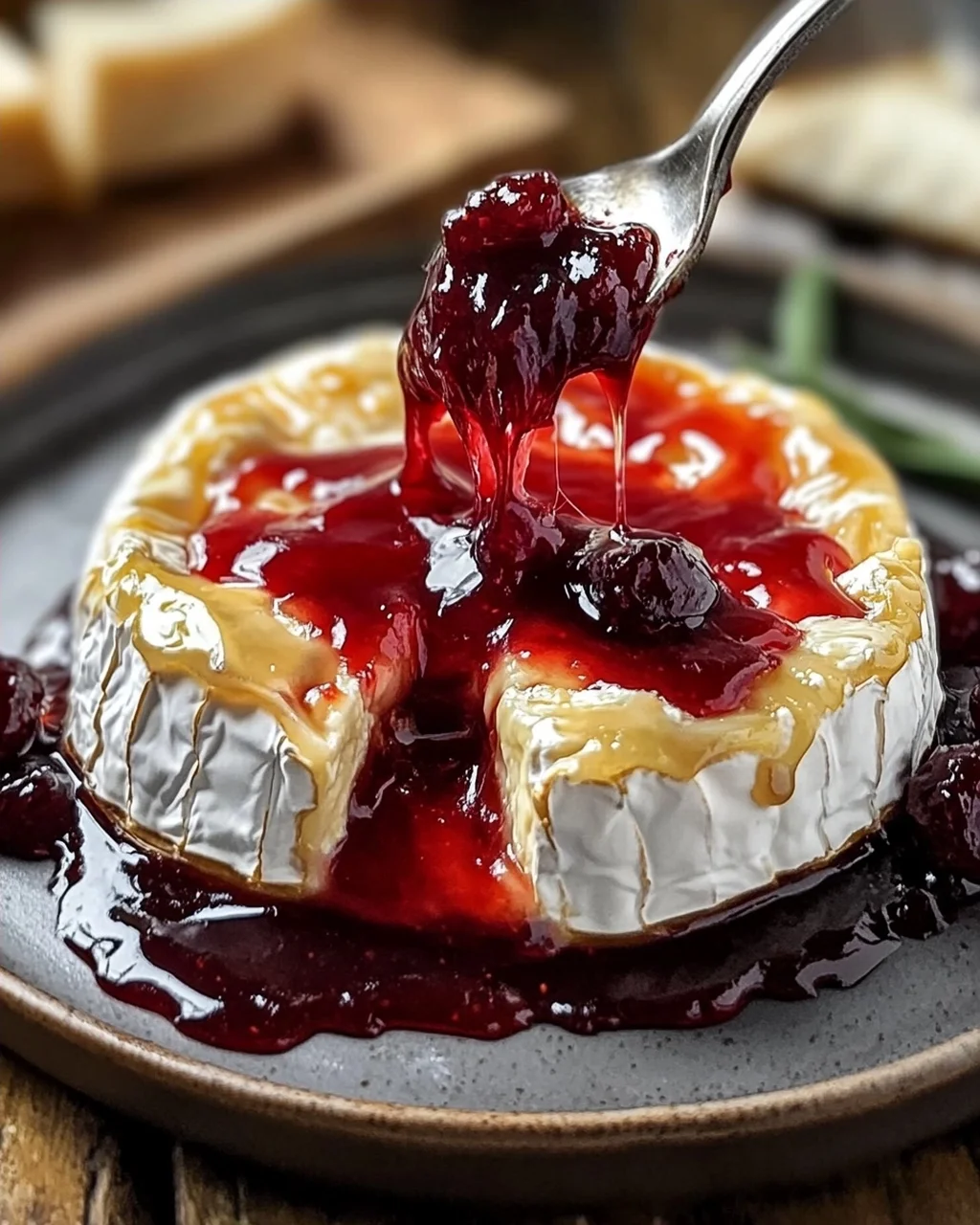 Halloween Bloody Baked Brie
