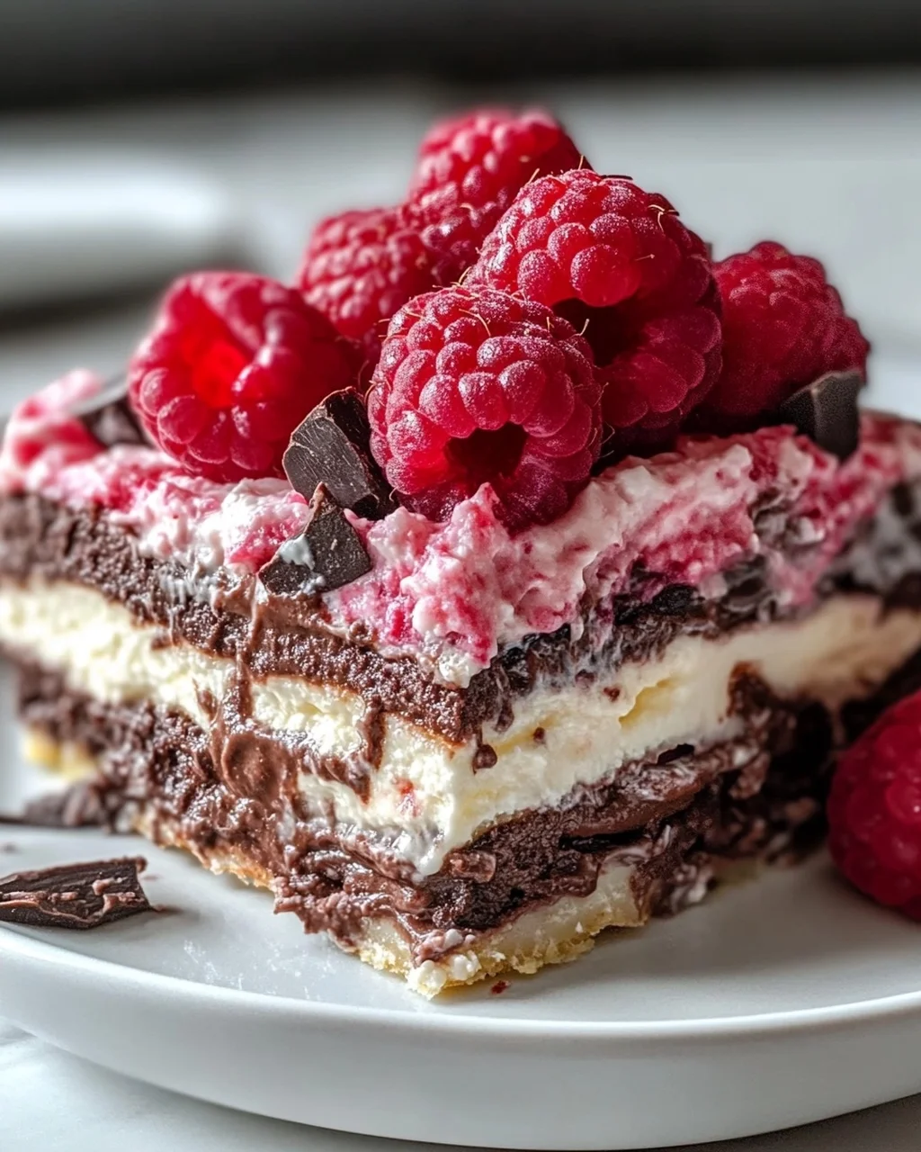 Himbeer-Schoko-Lasagne: Luxuriöses Schichtdessert für Feinschmecker