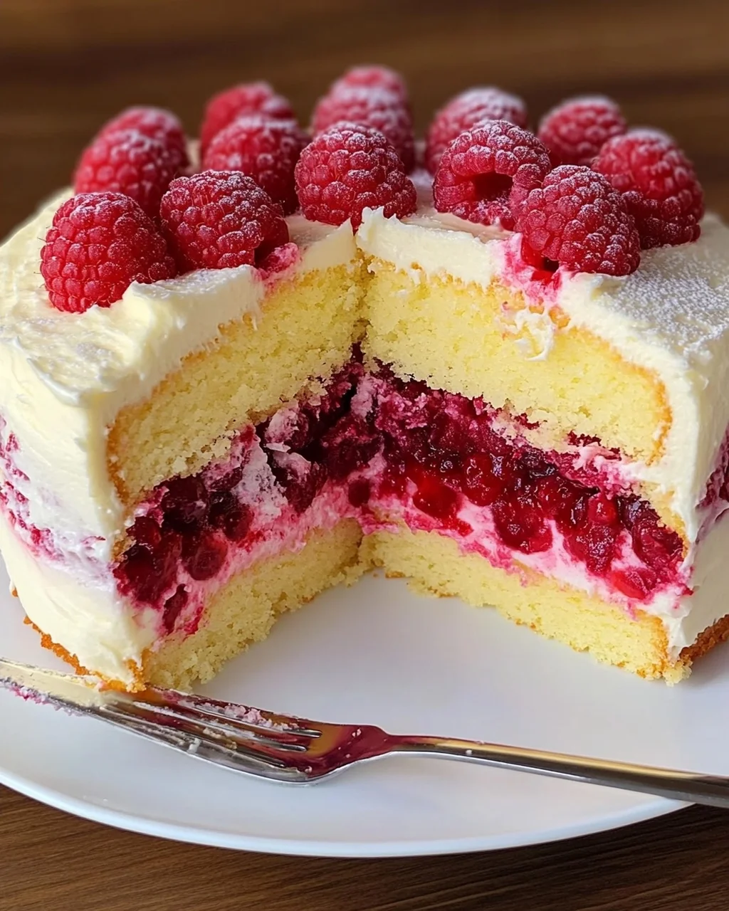 Himbeertorte mit Paradiescreme