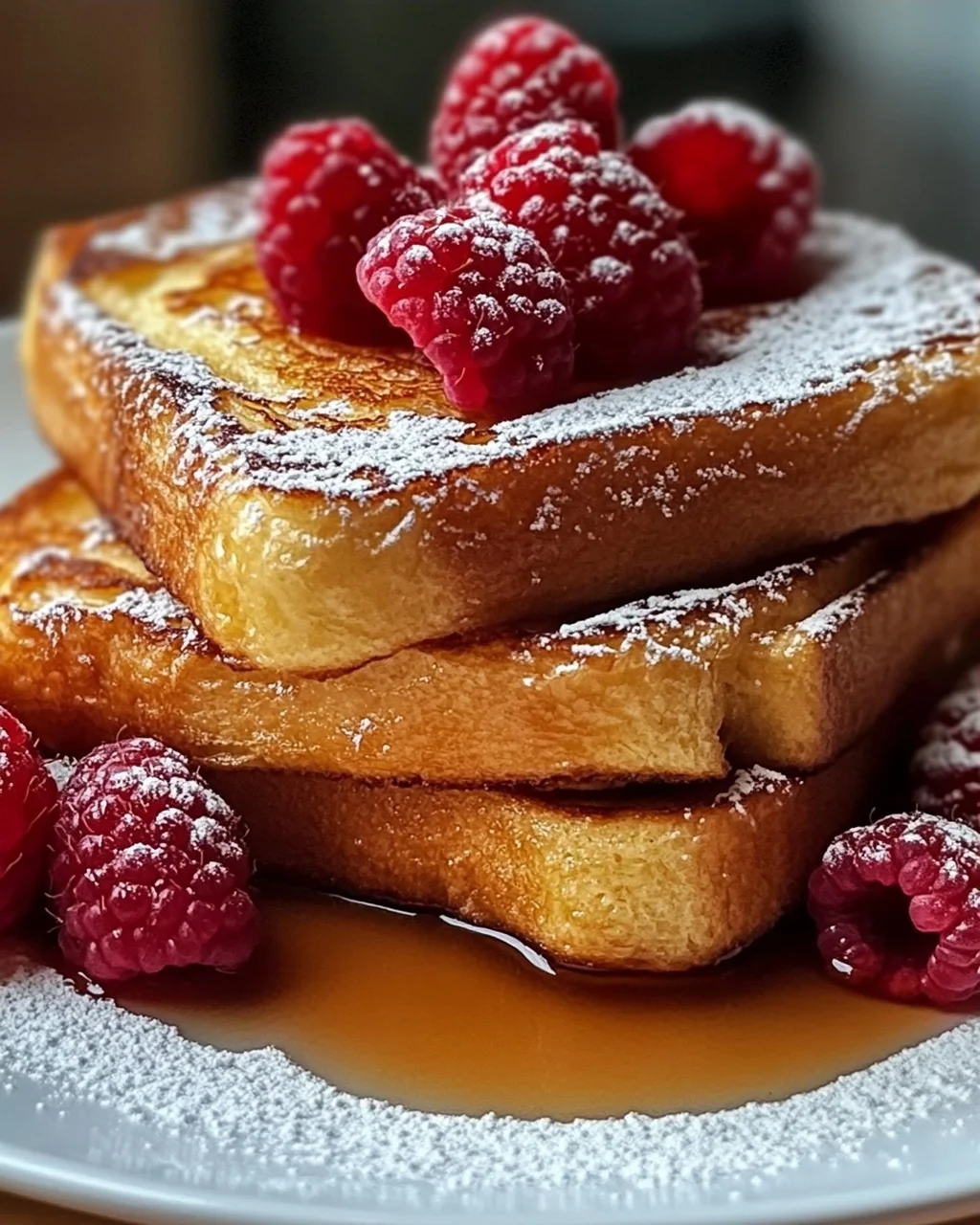 Honig französischer Toast für ein süßes Frühstück