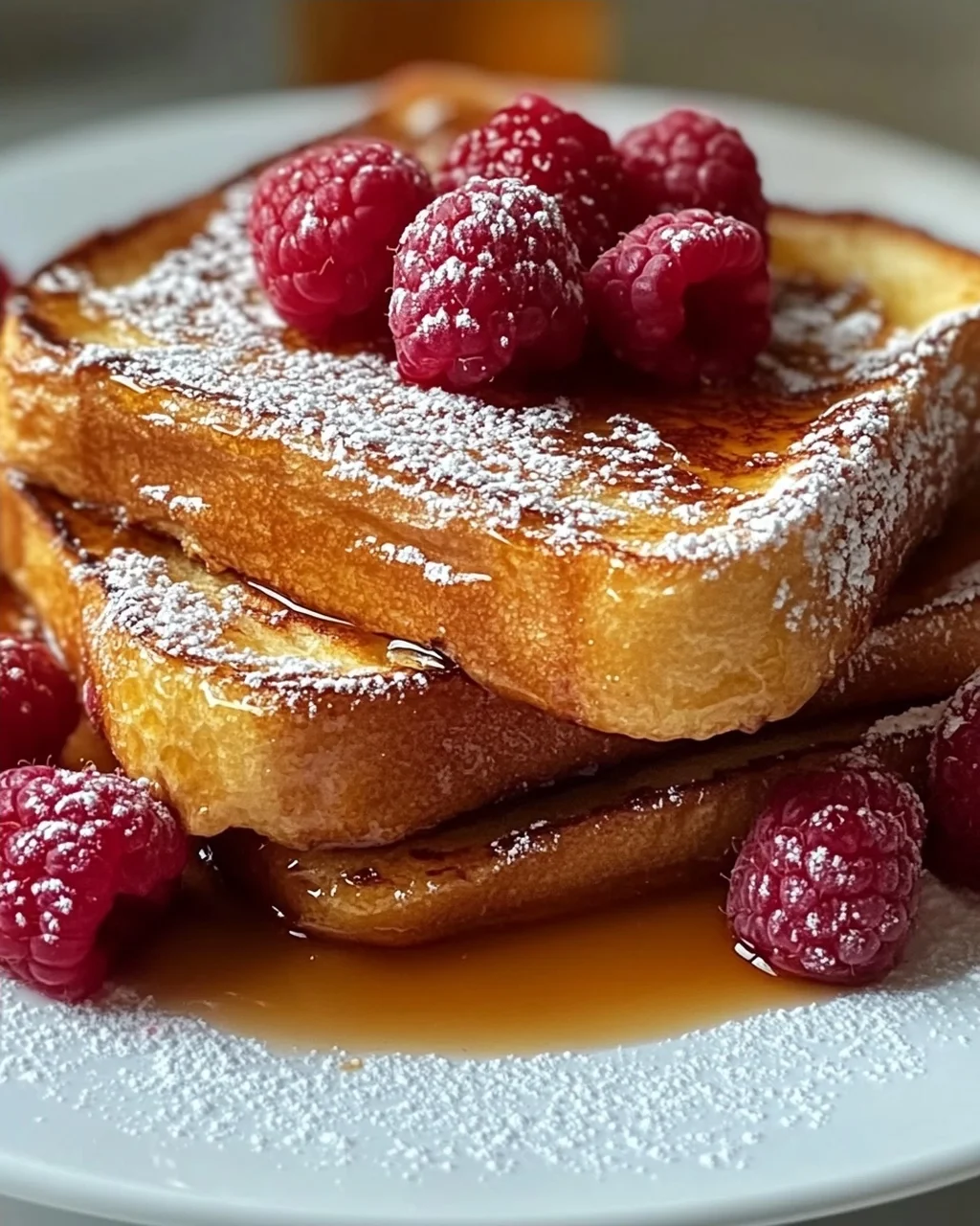 Honig französischer Toast für ein süßes Frühstück