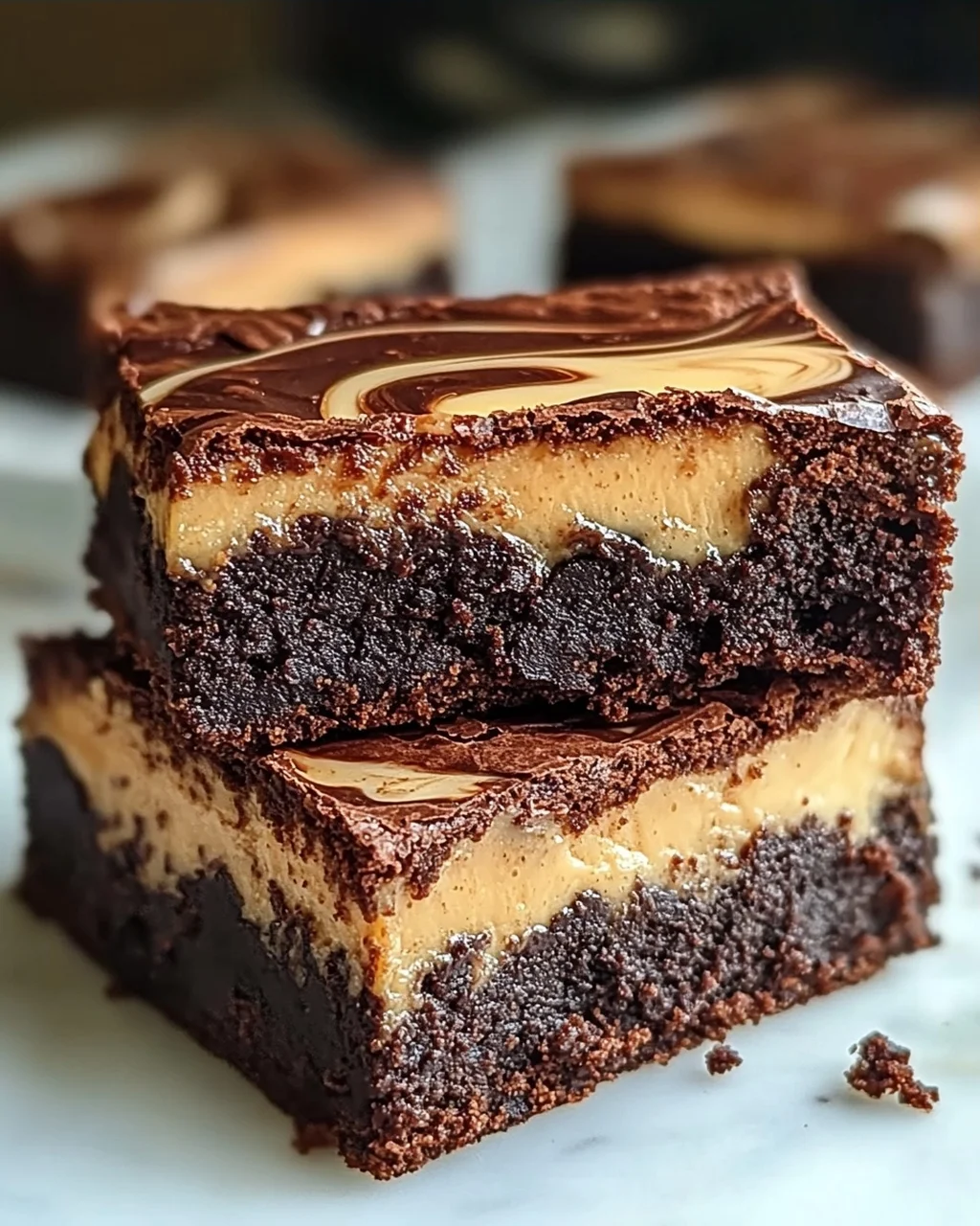 Kaffee-Brownies mit gesüßter Kondensmilch-Schicht