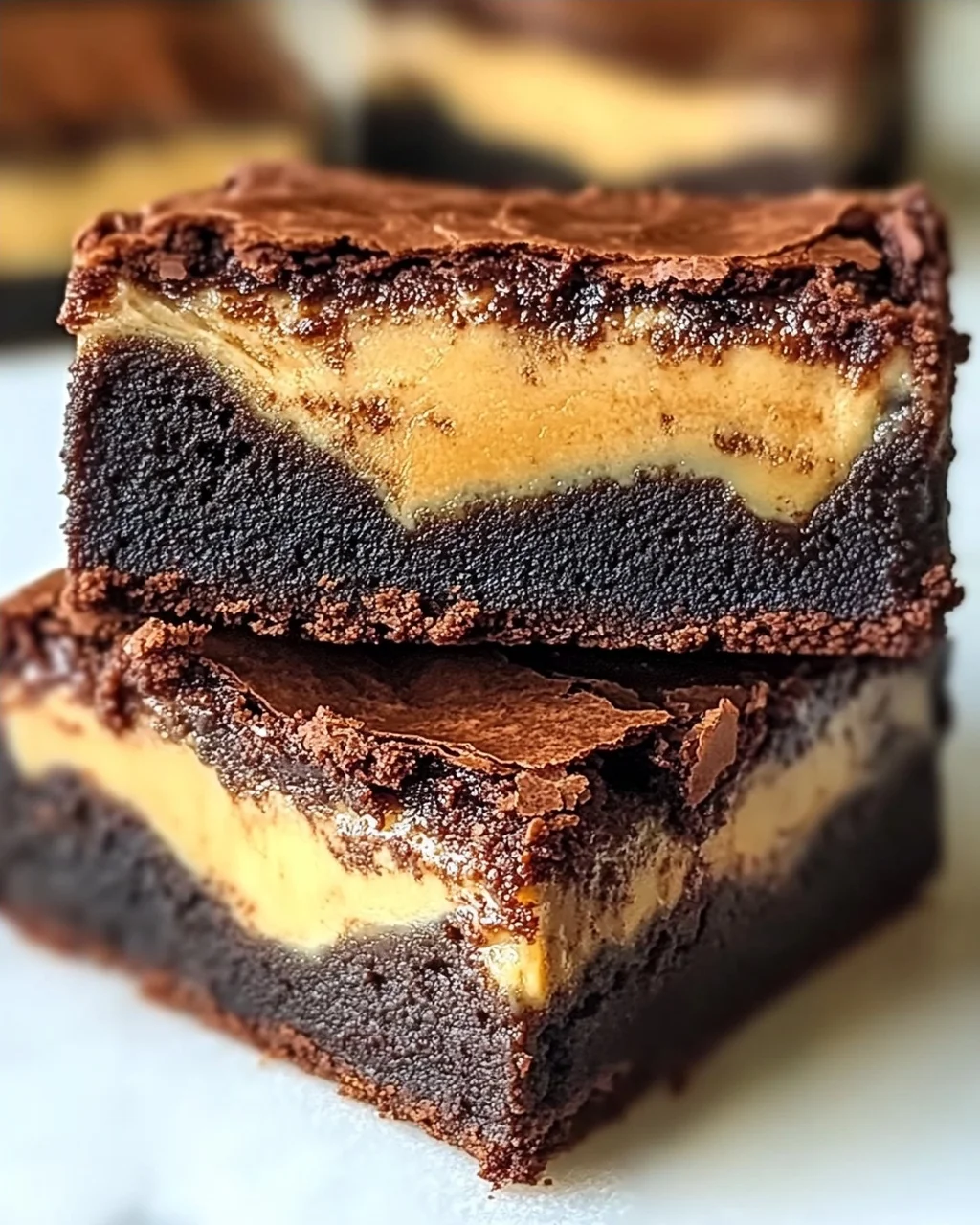 Kaffee-Brownies mit gesüßter Kondensmilch-Schicht