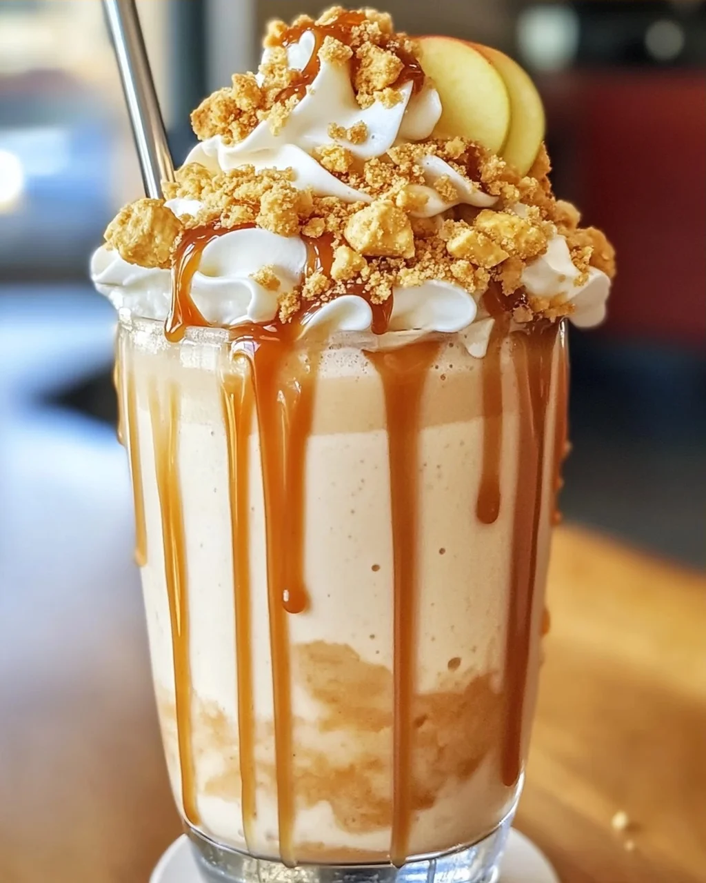 Karamell-Apfel-Pie-Milchshake für den perfekten Genuss