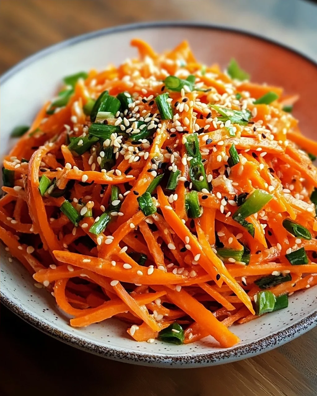 Karottensalat mit Ingwer-Sesam-Dressing – Gesund & Lecker!