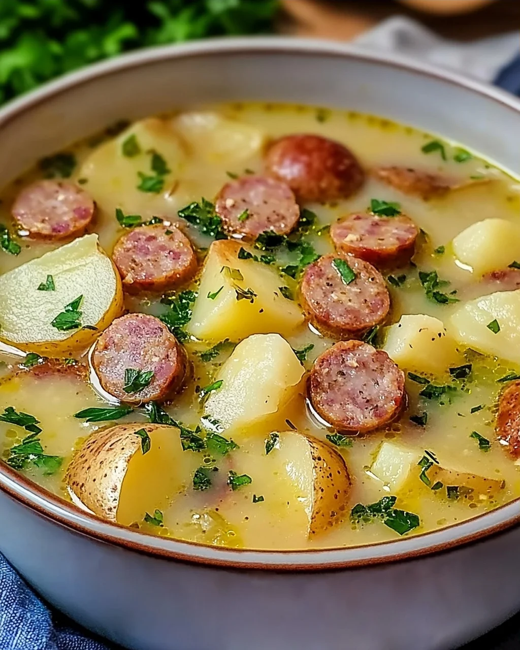 Kartoffelsuppe mit Wurst – Deftiger Genuss für Zuhause