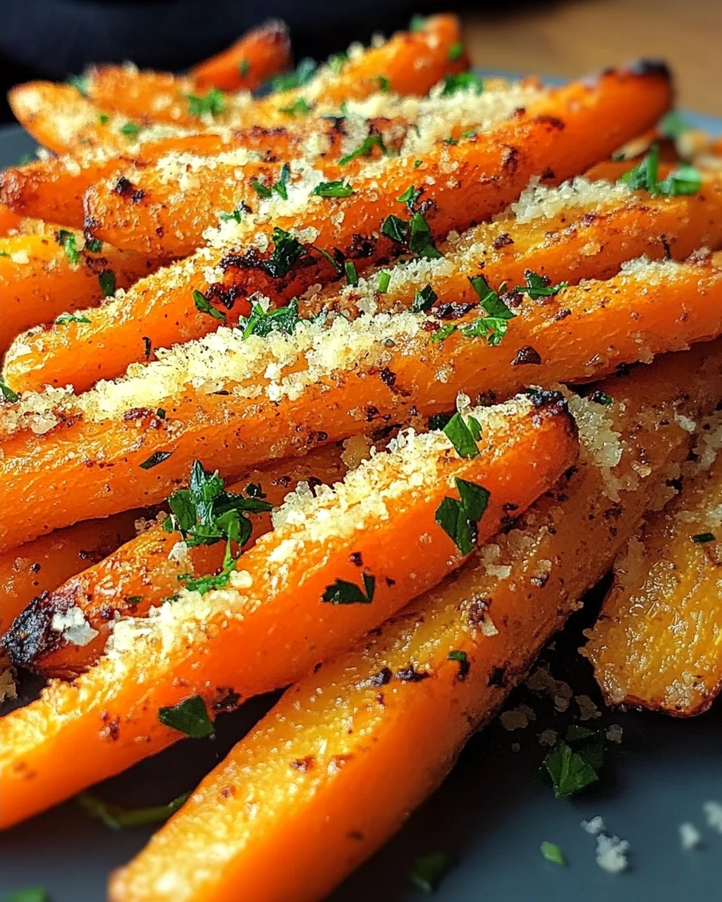 Knoblauch-Parmesan-Ofenkarotten