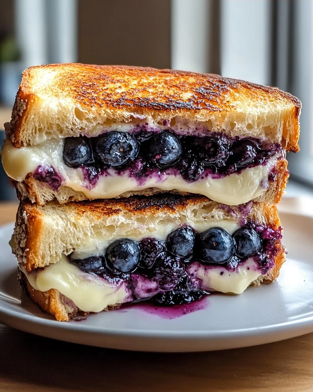 Knuspriger Blaubeer Grilled Cheese: Der süß-salzige Hit!
