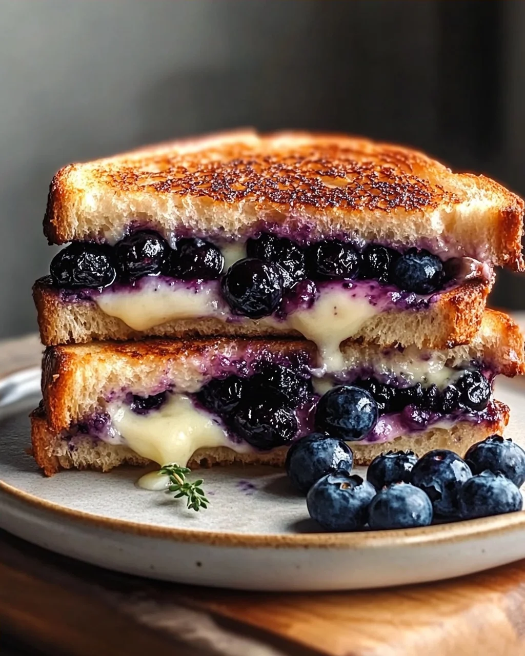 Knuspriger Blaubeer Grilled Cheese: Der süß-salzige Hit!