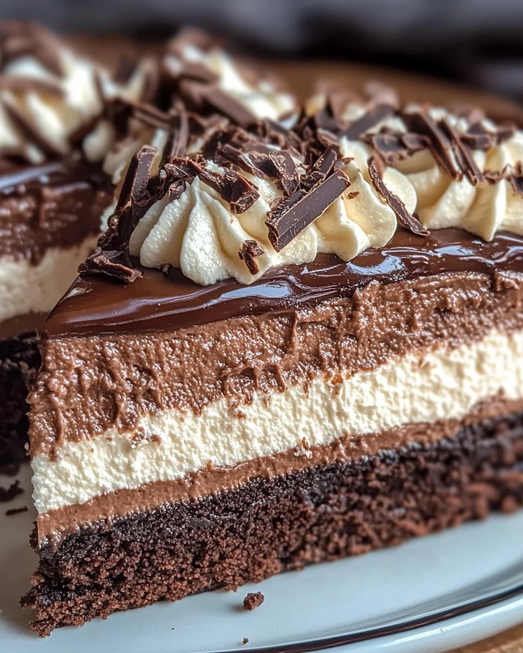 Nuss-Nougat-Torte mit Schokoboden
