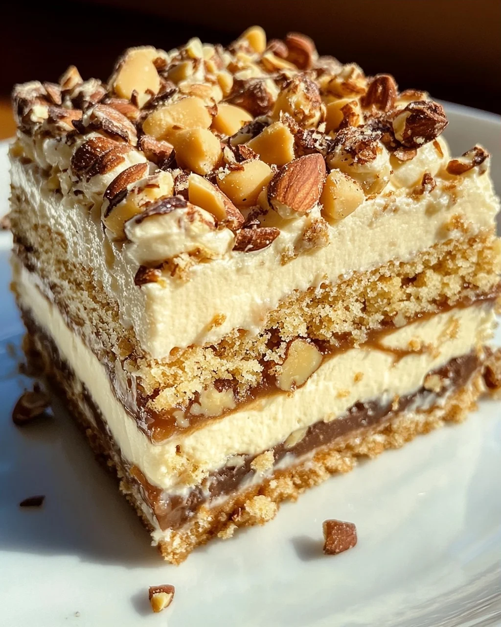 Nusskuchen mit Nougatcreme