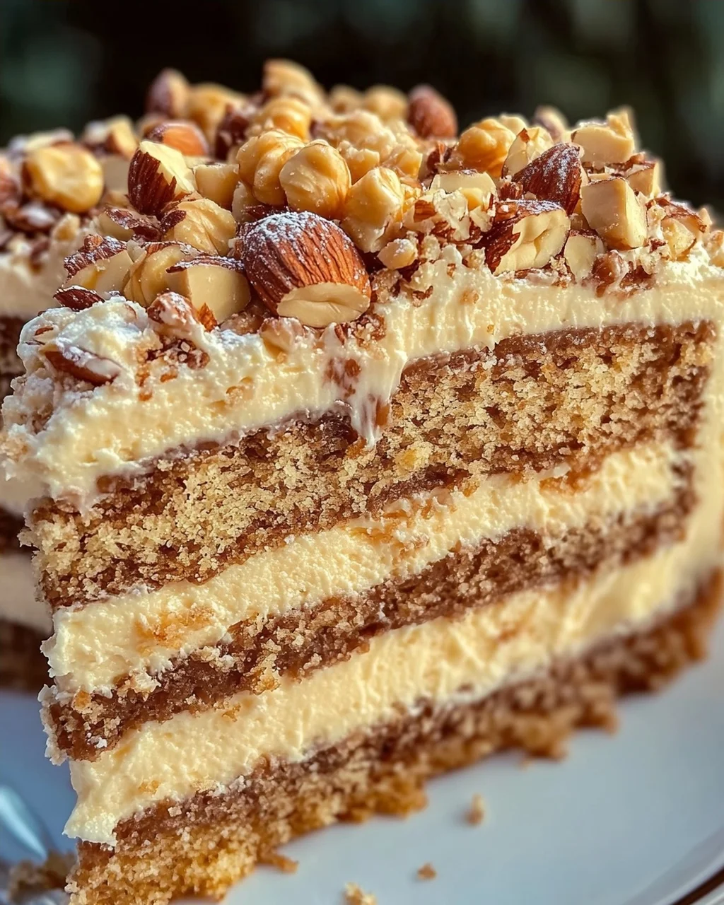 Nusskuchen mit Nougatcreme