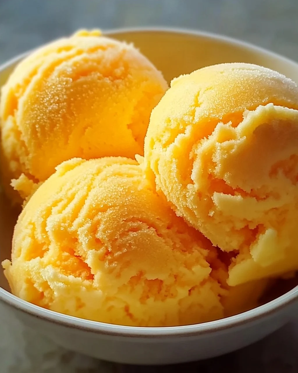 Orangeneis ohne Eismaschine Rezept