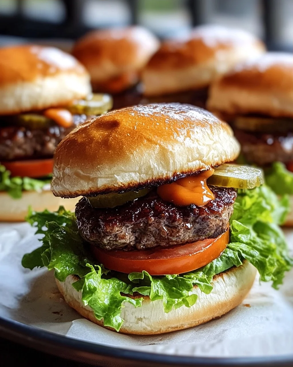 Party Ready Mini Oklahoma Onion Smashburgers für deine Feier!