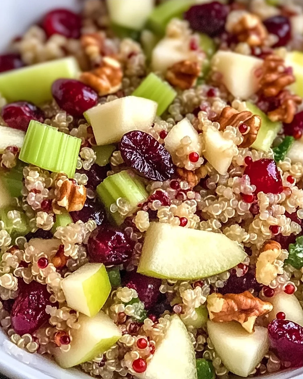 Quinoa Apfel Salat für frische Geschmacksexplosion