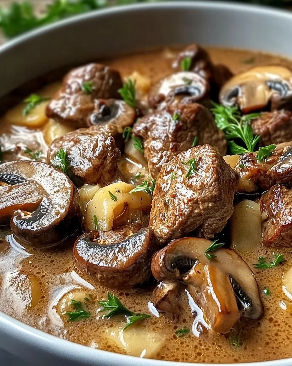 Rinderfilettopf mit Champignons