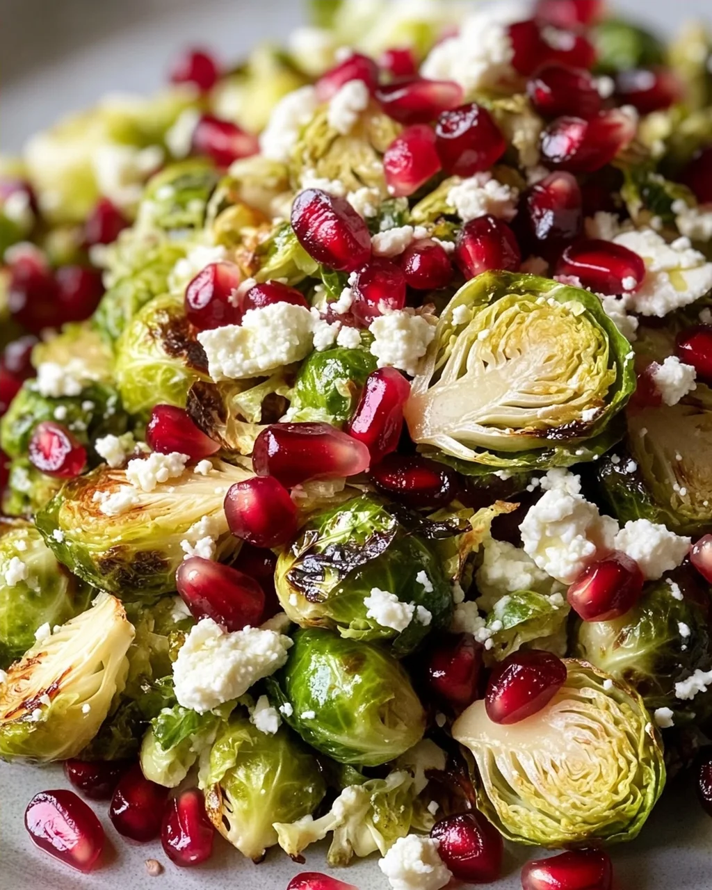 Rosenkohl Salat mit Granatapfel & Feta: Frisch & Lecker!
