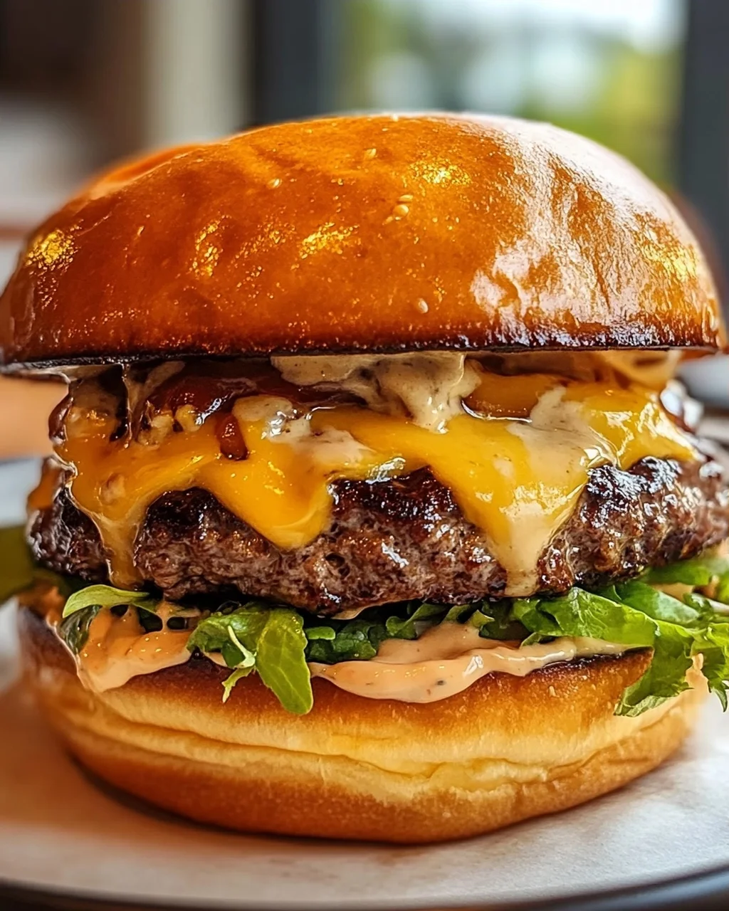 Saftiger Smash Burger mit cremiger Beef Baconnaise Sauce
