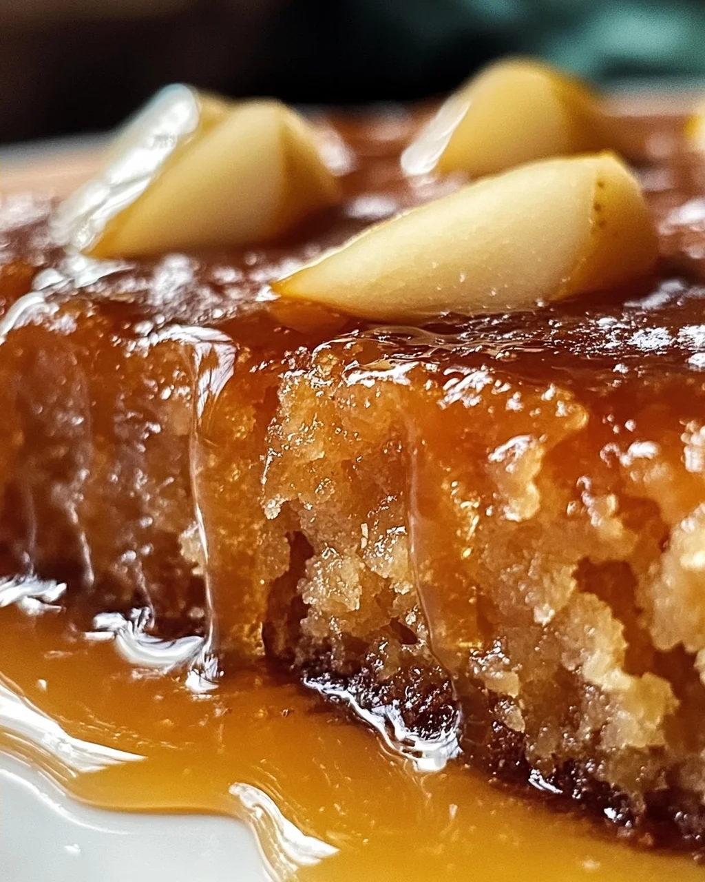 Sticky Pear Gin Extractger Kuchen: Süße Birne trifft auf Gin-Aroma