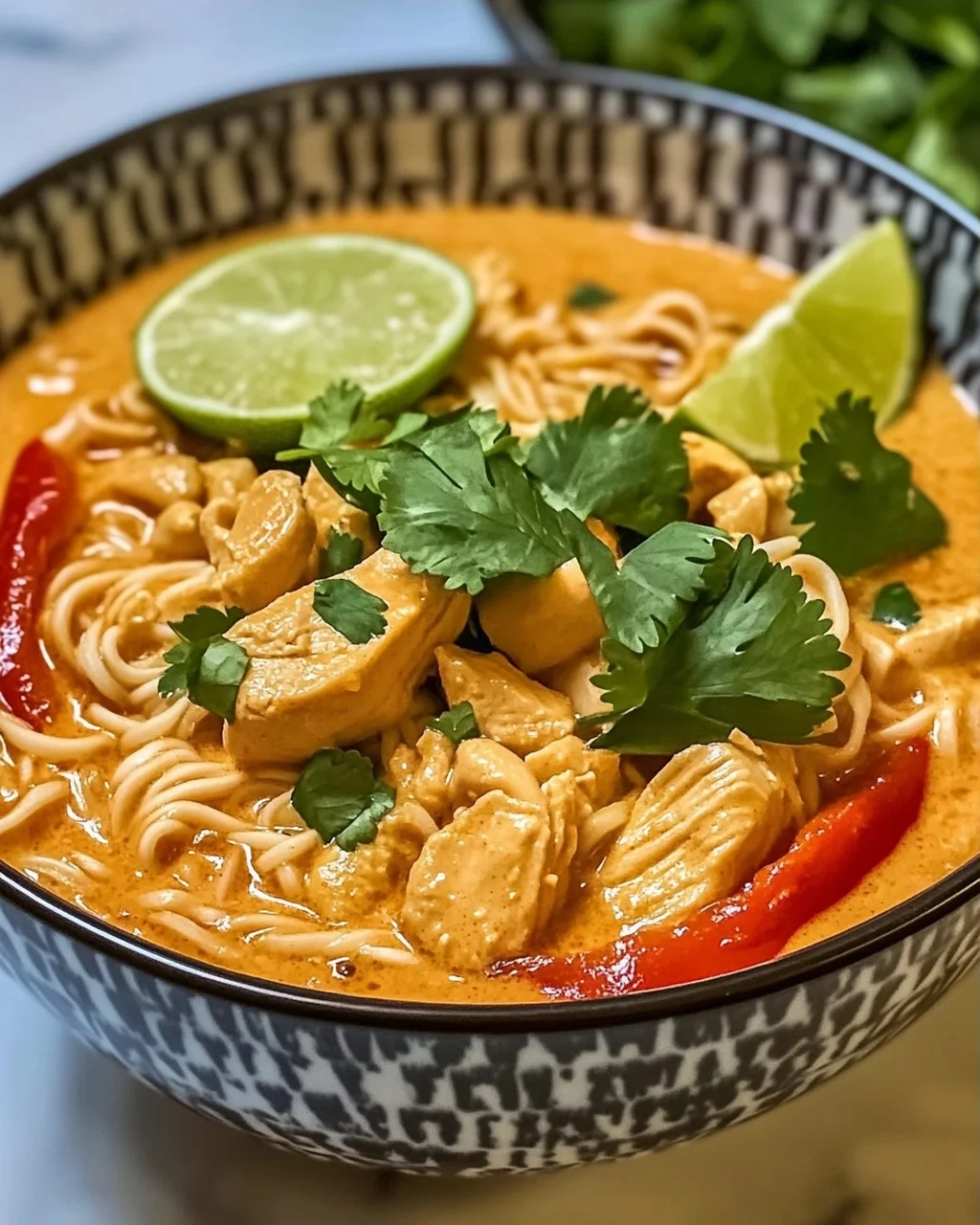 Thai Erdnussbutter Ramen in 40 Minuten zubereiten