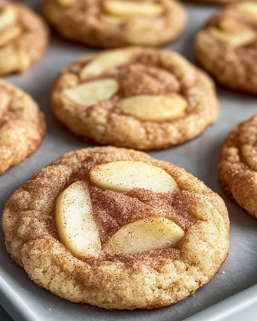 Würzige Apfel-Zimt Snickerdoodle Kekse