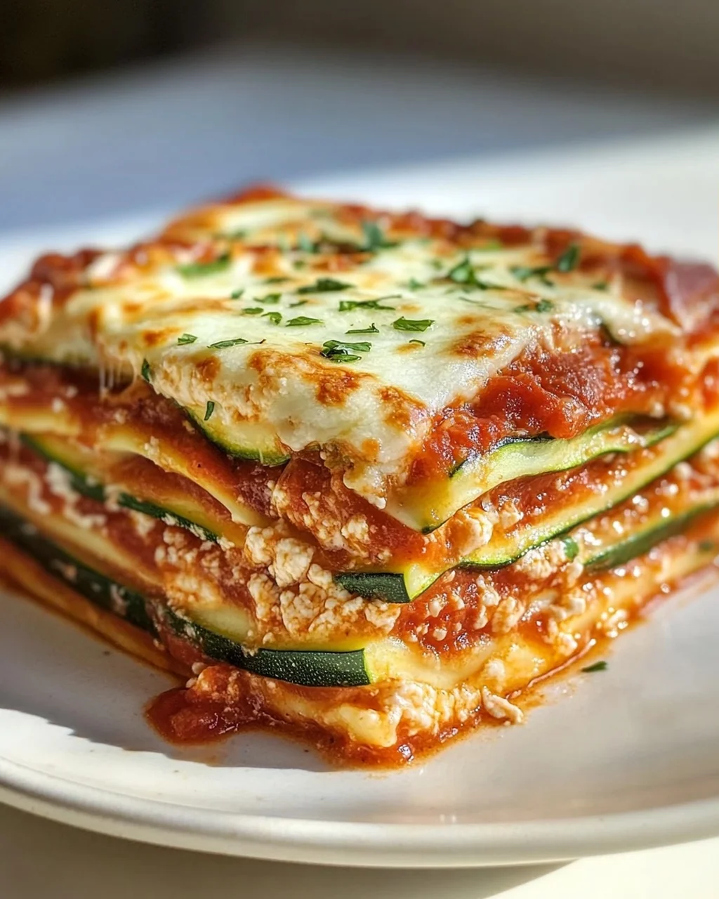 Zucchini Lasagne: Leicht & Lecker mit Tomate & Mozzarella