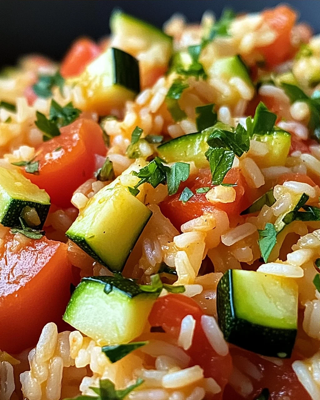 Zucchini-Tomaten-Reis
