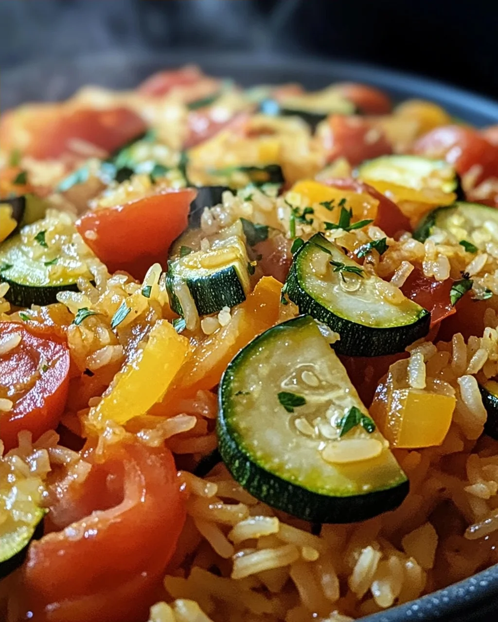 Zucchini-Tomaten-Reis